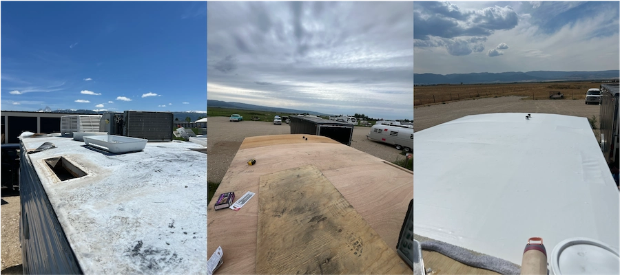 Building science on wheels - roof repair