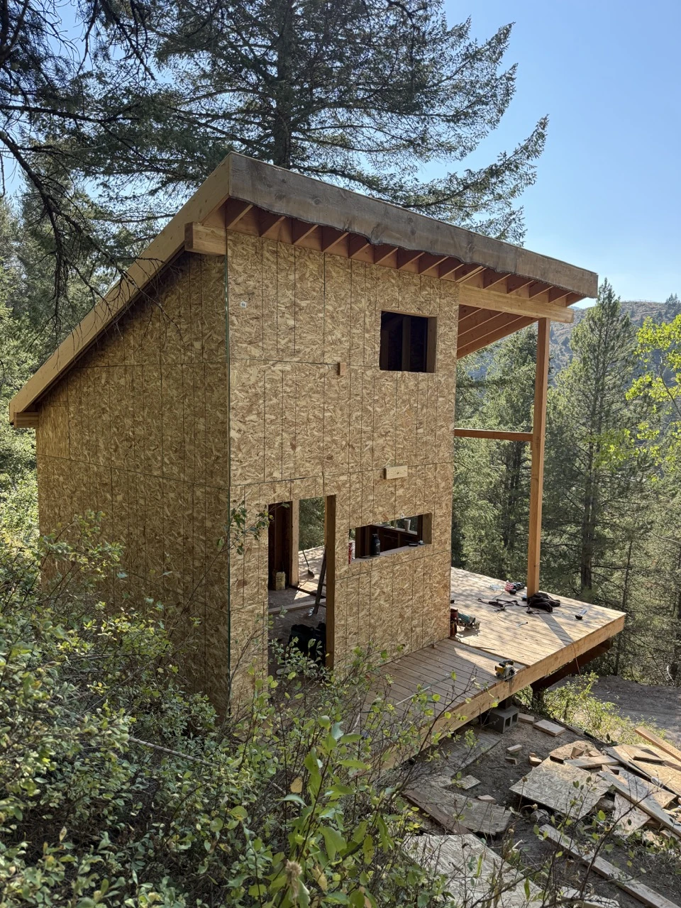 Building with salvaged and donated materials